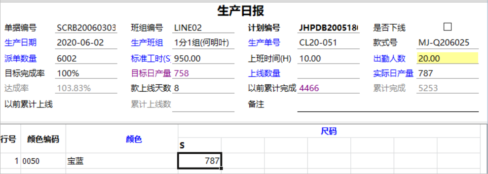 服裝ERP管理系統(tǒng)（生產報工）